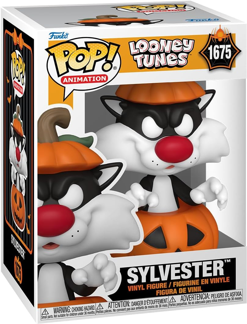 Looney Tunes Halloween Funko Pop Vinyl Sylvester with Pumpkin