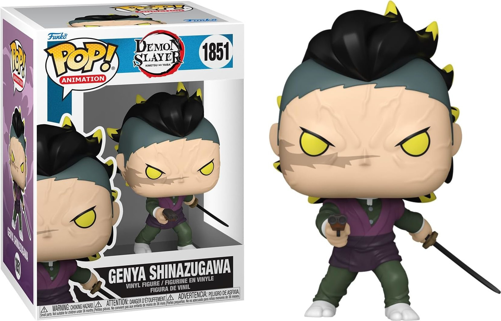 Demon Slayer Kimetsu no Yaiba Funko Pop Vinyl Genya Shinazugawa Demon Form
