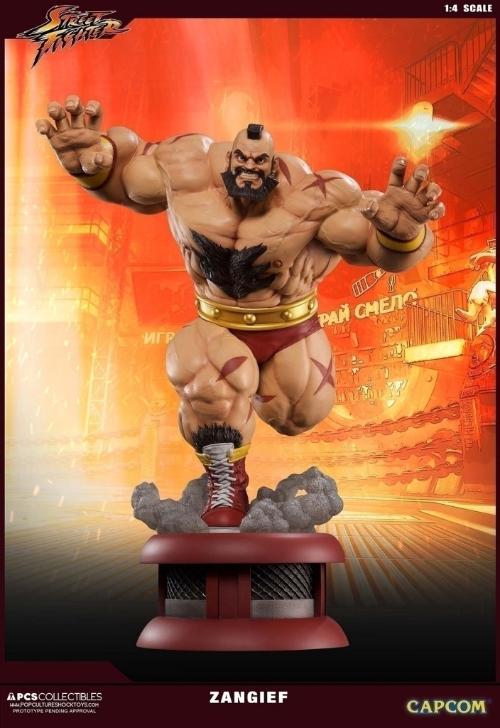 Street Fighter Regular Zangief 1 4 Scale Statue