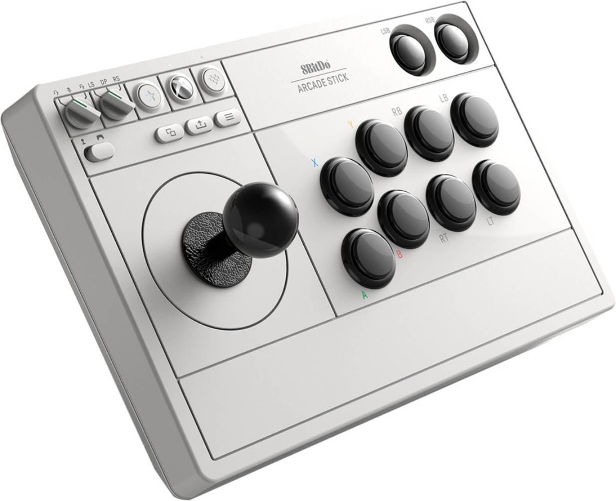 8BitDo Arcade Stick for Xbox (White) + Game Pass Ultimate Code afbeelding