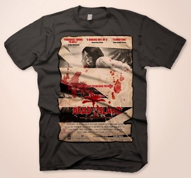 Image of T-Shirt Dead Island - Vintage Poster, Charcoal