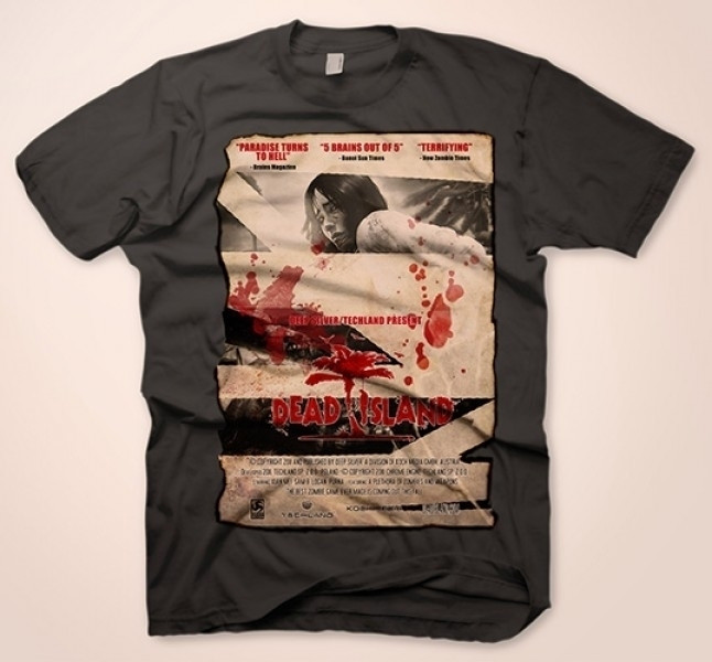 T-Shirt Dead Island - Vintage Poster, Charcoal, afbeelding
