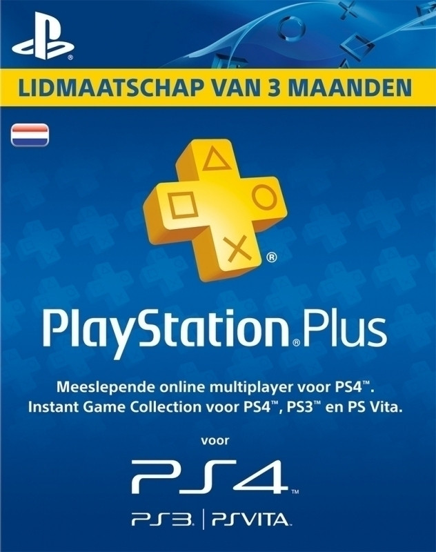 Image of PlayStation Plus Card 3 Maanden NL