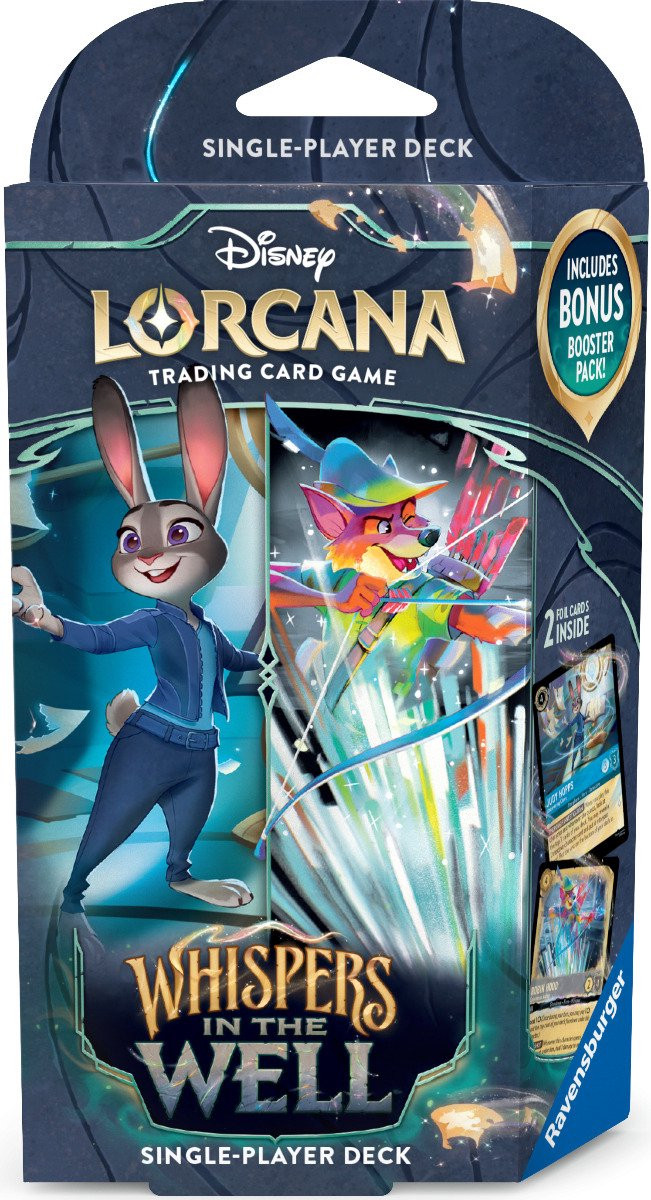 Ravensburger Disney Lorcana - Whisper in the Well Starter Deck - Judy Hopps & Robin Hood