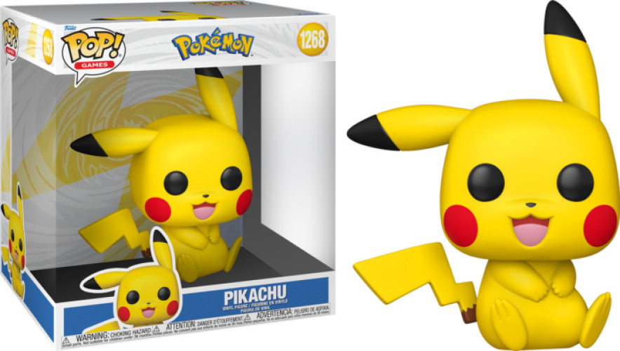 Pokemon Funko Pop Vinyl: Jumbo Size Pikachu Sitting (1268)