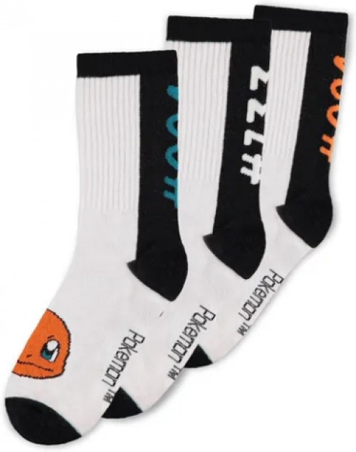 POKEMON - Trio - Pack of 3 pairs of Sport socks (T35-38)