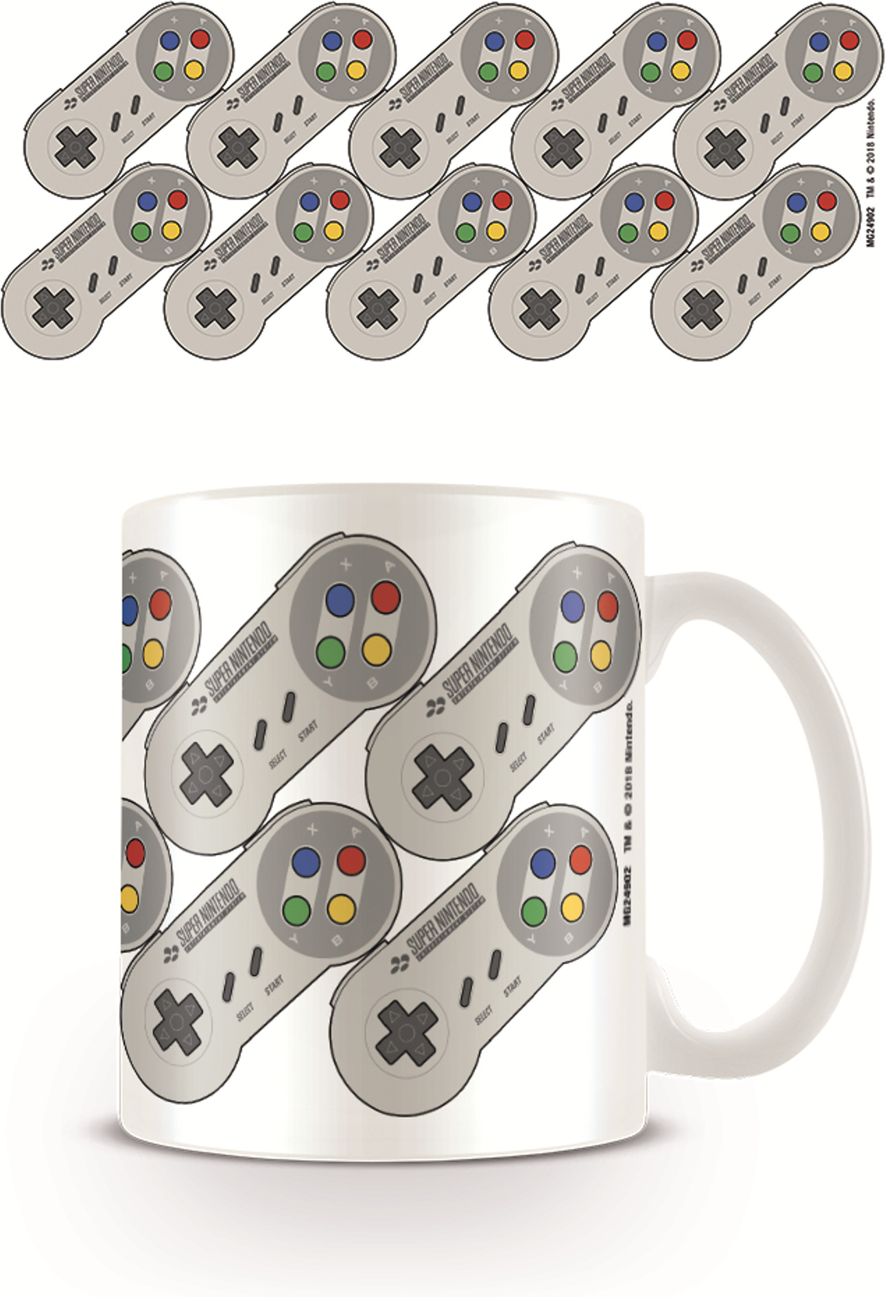 Nintendo - SNES Controller Pattern Mug