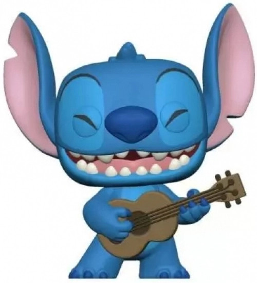 Disney Lilo & Stitch Funko Pop Vinyl: Stitch with Ukulele afbeelding
