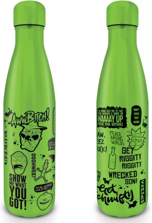 Rick and Morty - Quotes Metal Drink Bottle