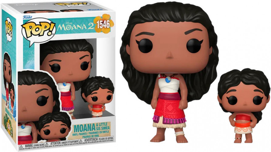 Disney Moana 2 Funko Pop Vinyl: Moana & Little Sis Simea afbeelding