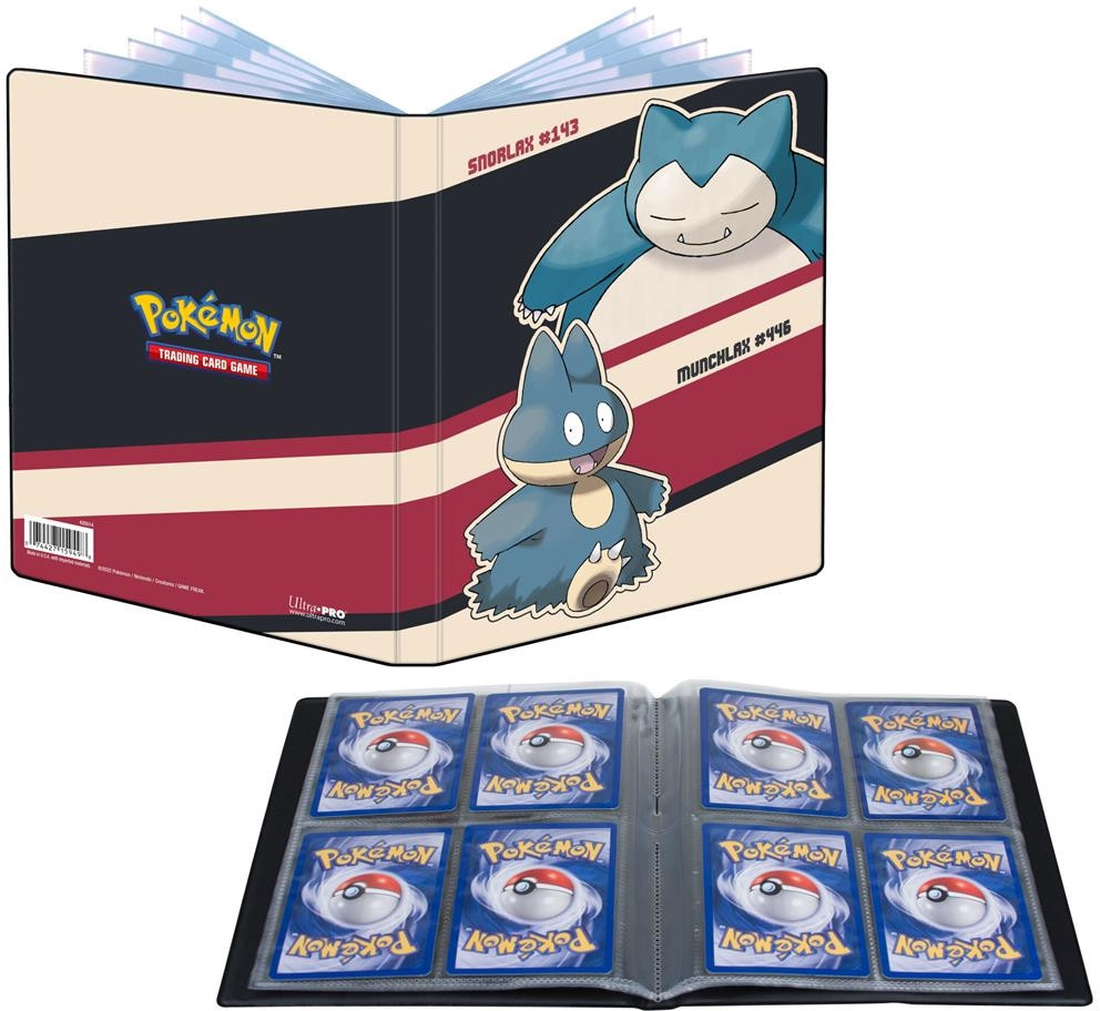 Pokemon TCG Snorlax & Munchlax 4-Pocket Portfolio