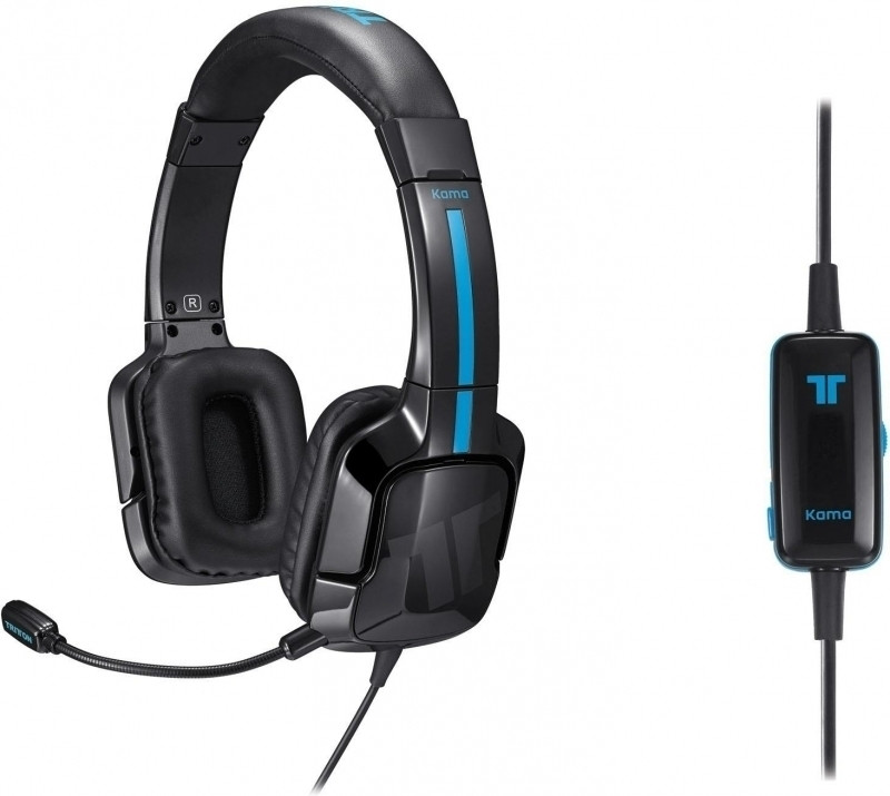 Image of Gaming headset Kabelgebonden Tritton Over Ear Zwart/blauw