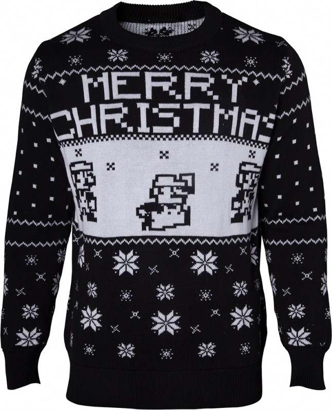 Nintendo - Knitted X-mas Sweater Black