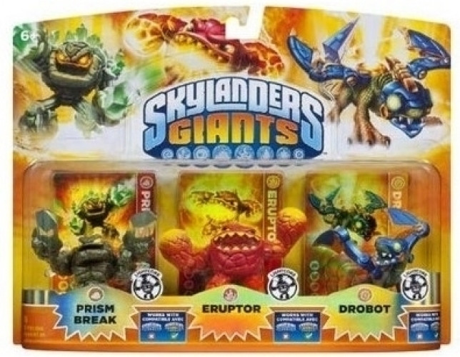 Image of Skylanders Giants 3 Pack Lightcore (Prism Break/Eruptor/Drobot)