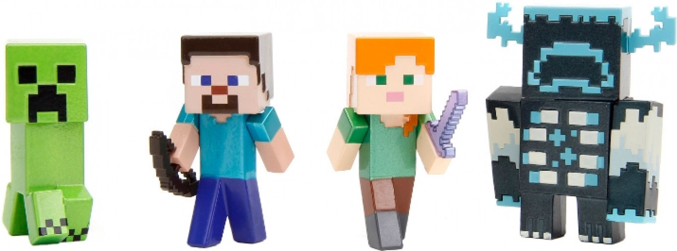 Minecraft - Metal Minifigures 4-pack afbeelding
