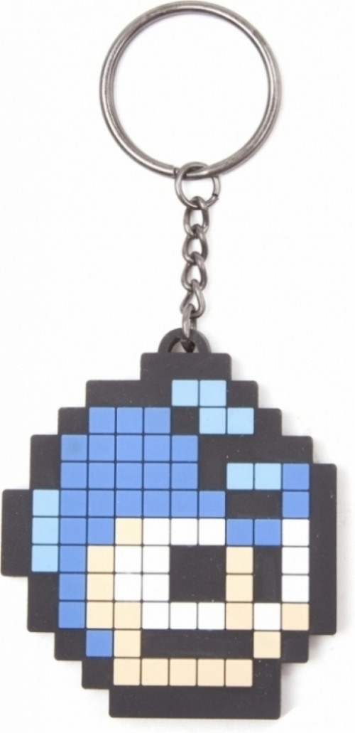 Image of Megaman Rubber Keychain Pixel Head