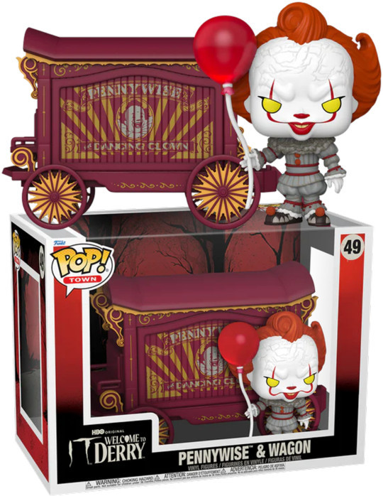 IT Welcome to Derry Funko Pop Town Vinyl: Pennywise & Wagon afbeelding