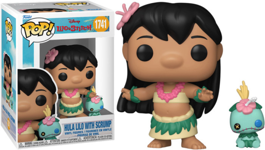 Disney Lilo & Stitch Funko Pop Vinyl: Hula Lilo with Scrump