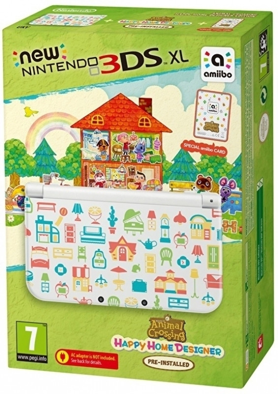 Image of NEW Nintendo 3DS XL Animal Crossing Happy Home Designer Bundle