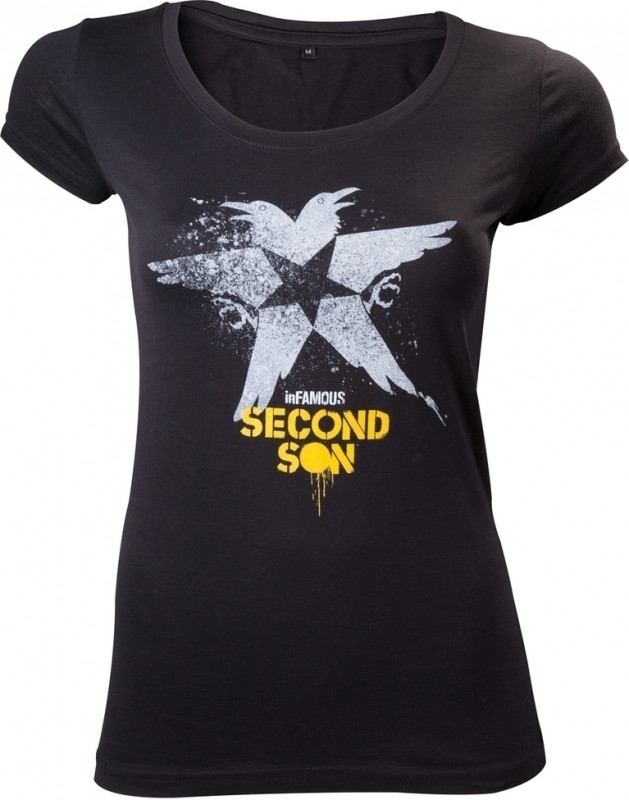 Image of Infamous Second Son T-Shirt Black Bird Women