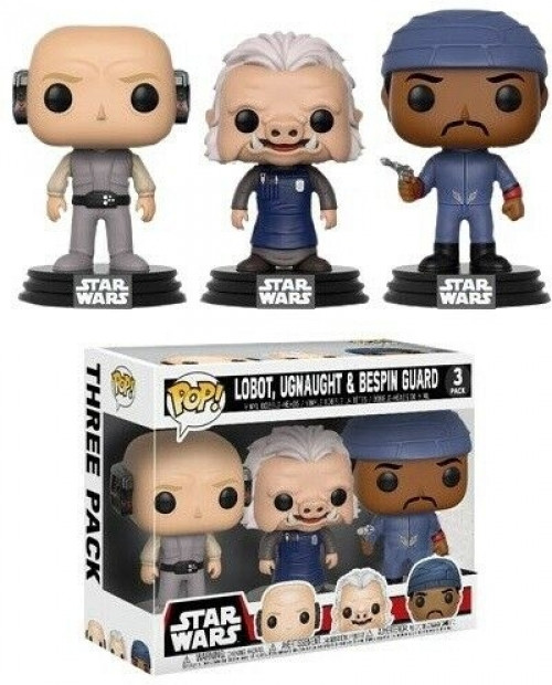 Star Wars Pop Vinyl Lobot / Ugnaught / Bespin Guard 3-Pack