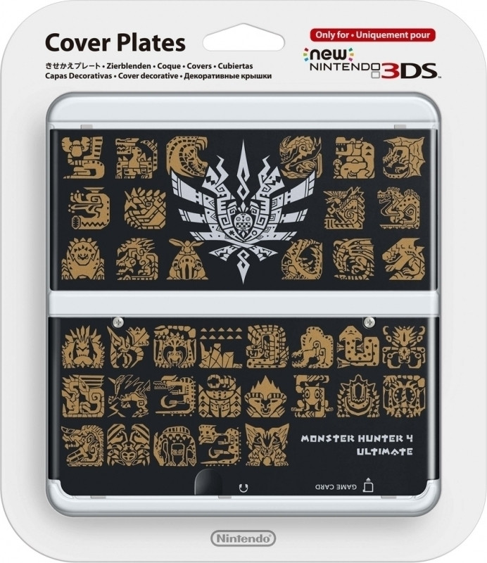Image of Cover Plate NEW Nintendo 3DS - Monster Hunter 4 Black
