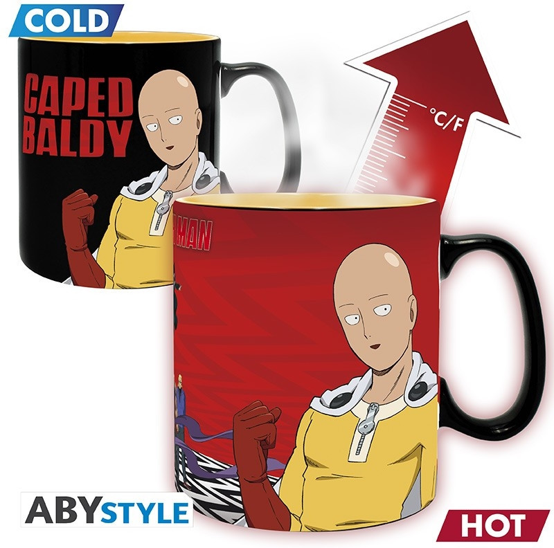 One Punch Man Heat Change Mug - Saitama & Garou afbeelding
