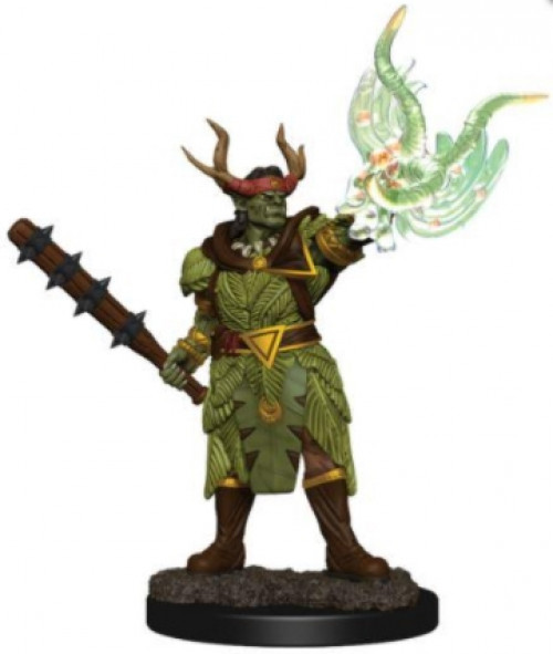 Pathfinder Battles - Male Half-Orc Druid Premium Figure