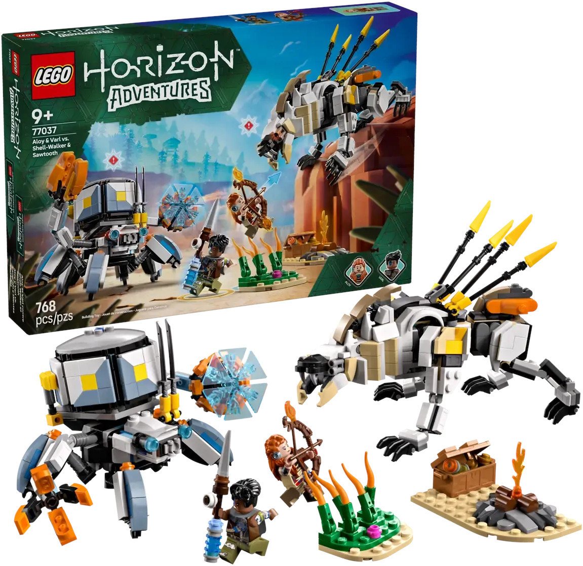 LEGO Horizon Adventures - Aloy & Varl vs. Shell-Walkers & Sawtooth afbeelding