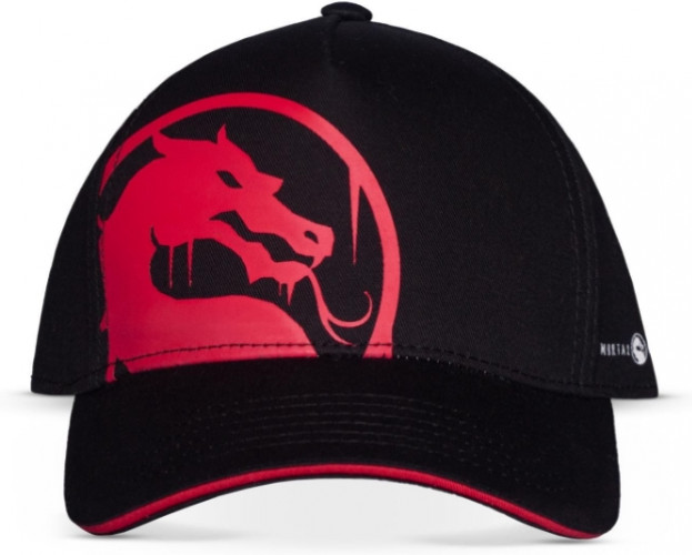 Mortal Kombat Snapback Pet Dragon Logo Zwart