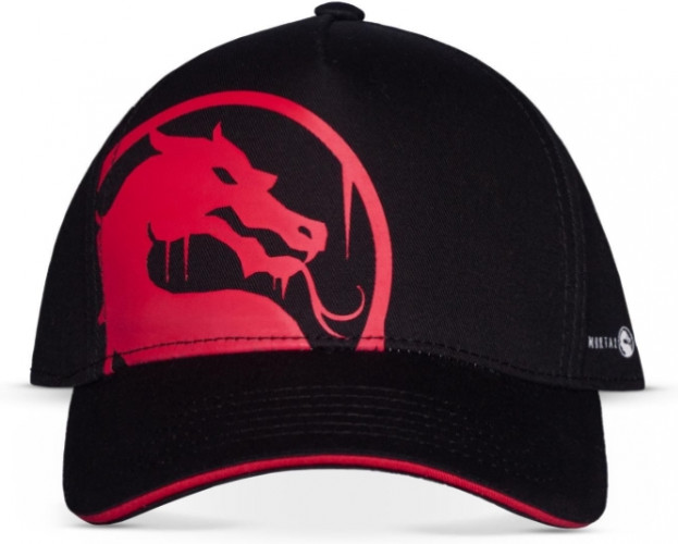 Mortal Kombat Snapback Pet Dragon Logo Zwart