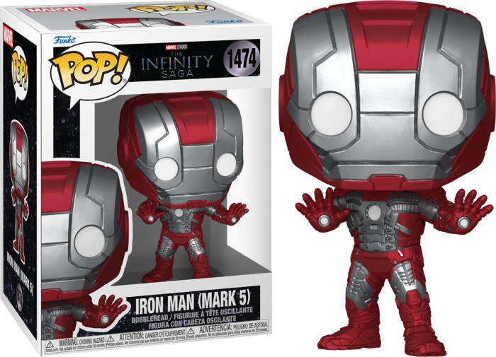 Marvel Avengers: The Infinity Saga Funko Pop Vinyl: Iron Man (Mark 5) afbeelding