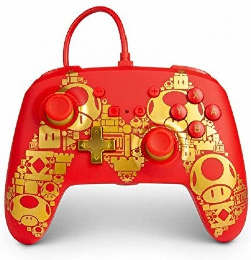 PowerA Enhanced Wired Controller - Mario Gold M