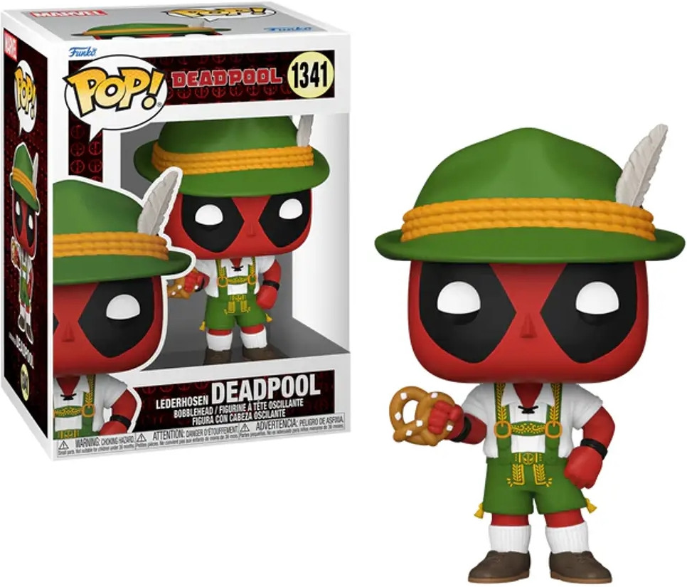 Deadpool Funko Pop Vinyl: Deadpool in Lederhosen