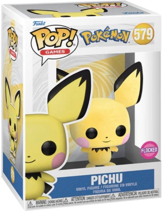 Pokemon Funko Pop Vinyl: Pichu (Flocked) afbeelding