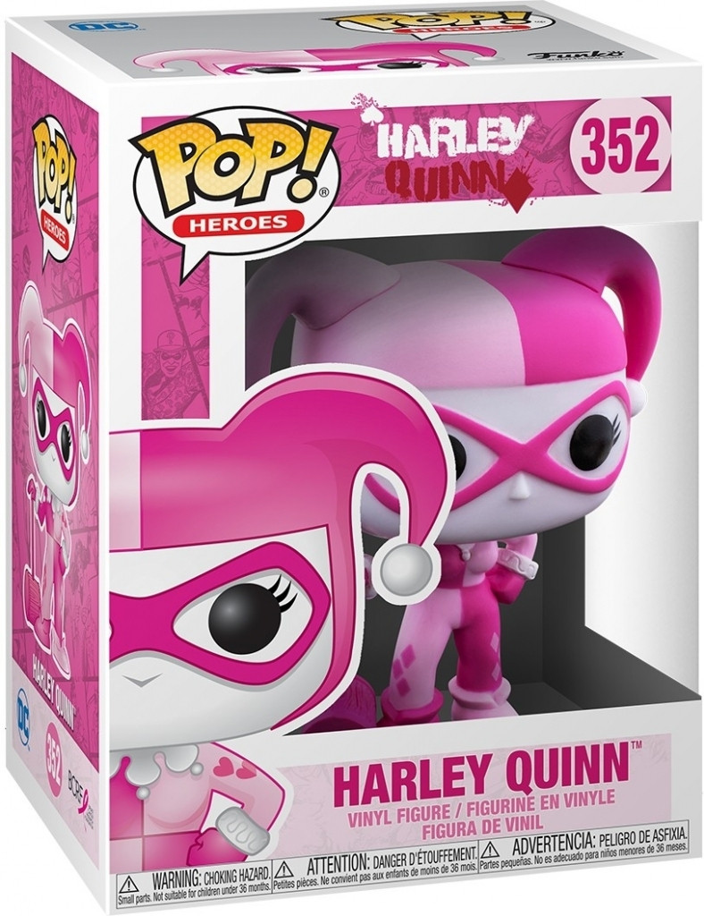DC Breast Cancer Awareness Pop Vinyl Harley Quinn