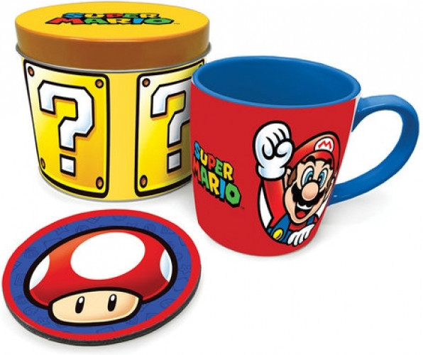 Cadeauset 'Super Mario - Let's A Go' (Metal Tin)