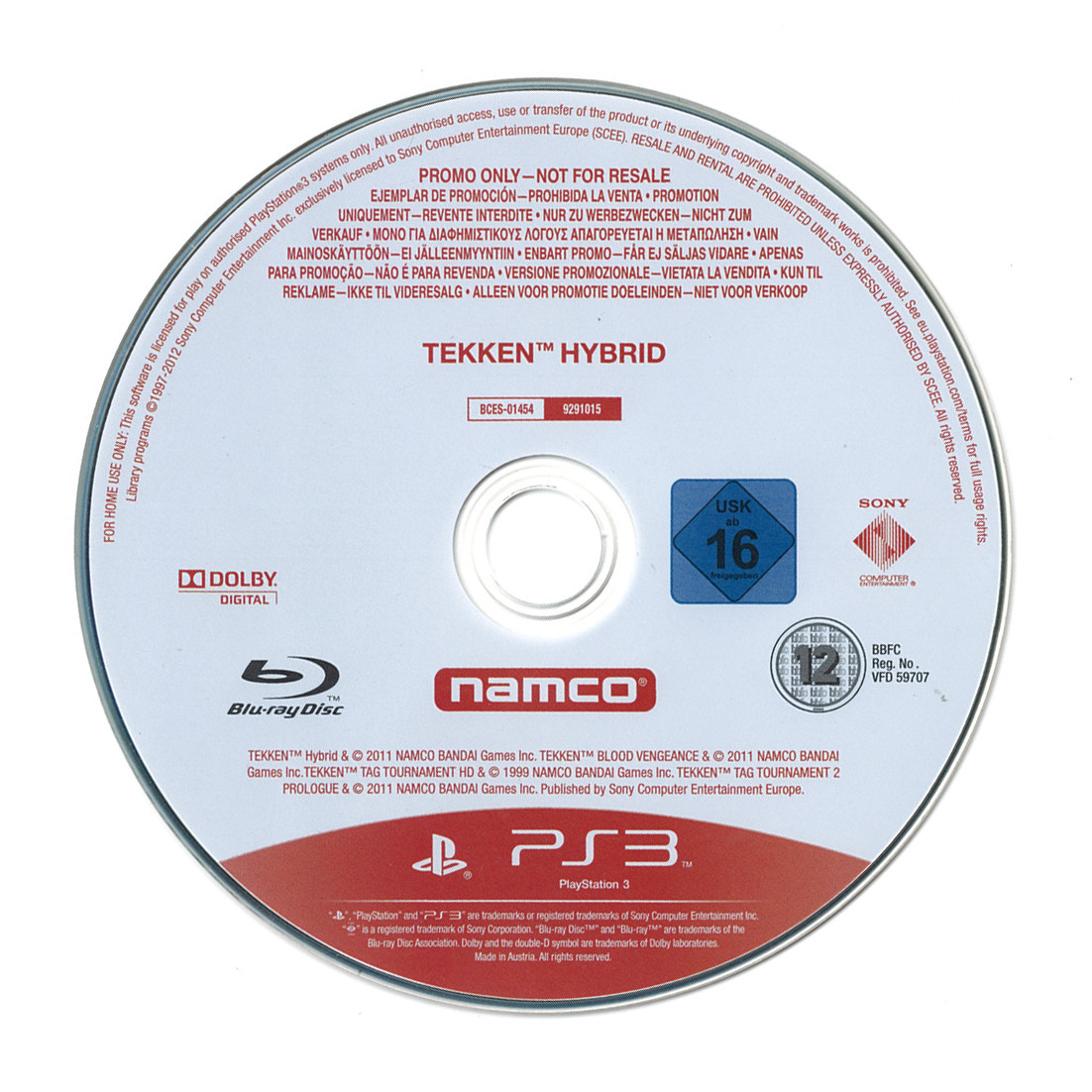 Tekken Hybrid (promo losse disc)