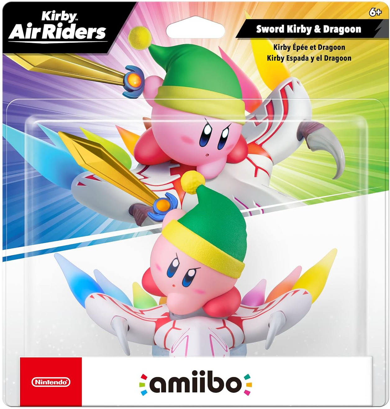 Amiibo Kirby Air Riders - Sword Kirby & Dragoon