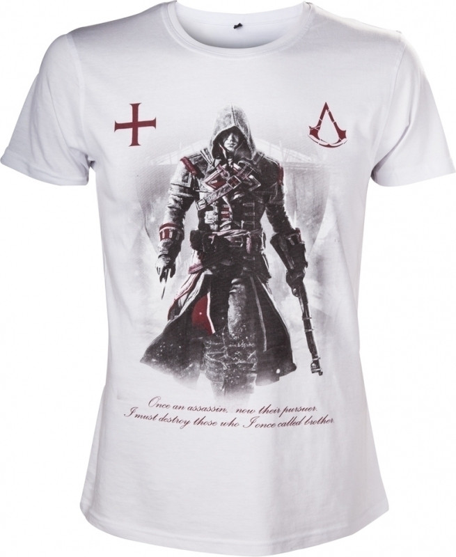 Image of Assassin's Creed Rogue T-Shirt White Once an Assassin