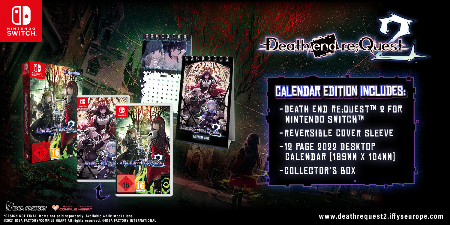 Death end re;Quest 2 Calendar Edition