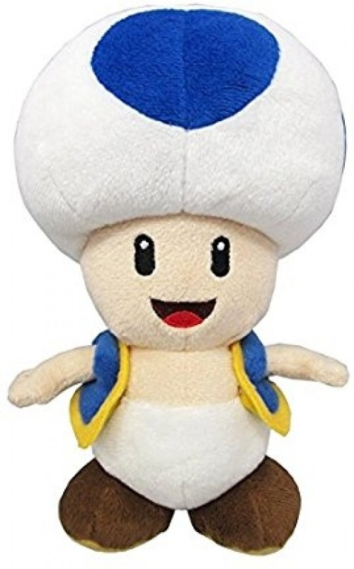 Super Mario Pluche - Blue Toad (20cm) Super Mario Pluche - Blue Toad (20cm)