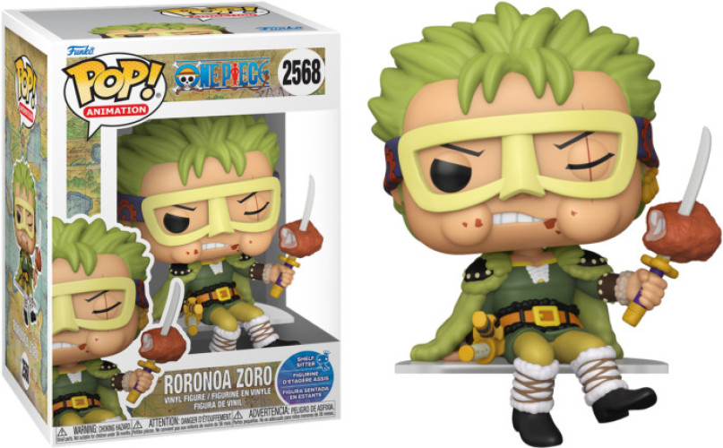 One Piece Funko Pop Vinyl: Roronoa Zoro (Shelf Sitter) (2568)