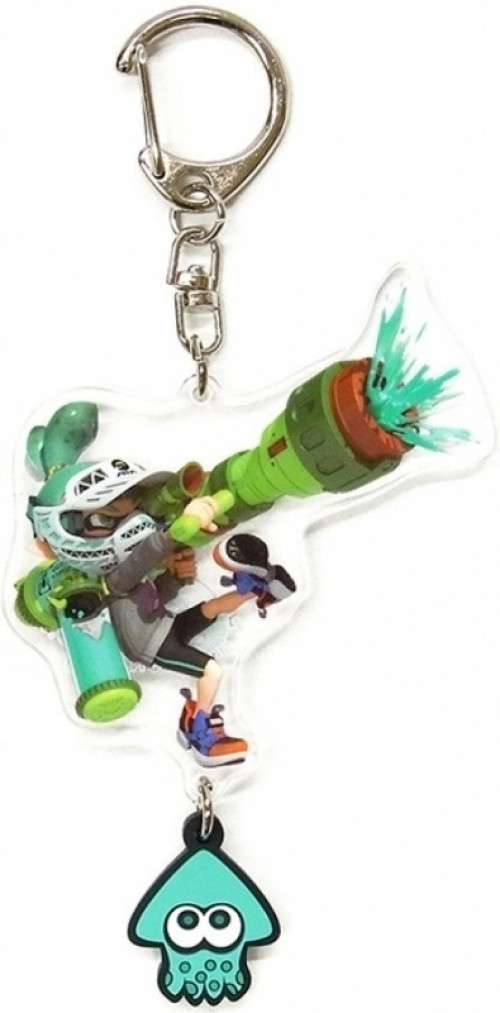 Image of Splatoon Acrylic and Rubber Keychain - Boy (Super Shot)