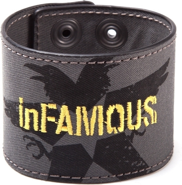 Image of Infamous Second Son - Denim Logo Wristband