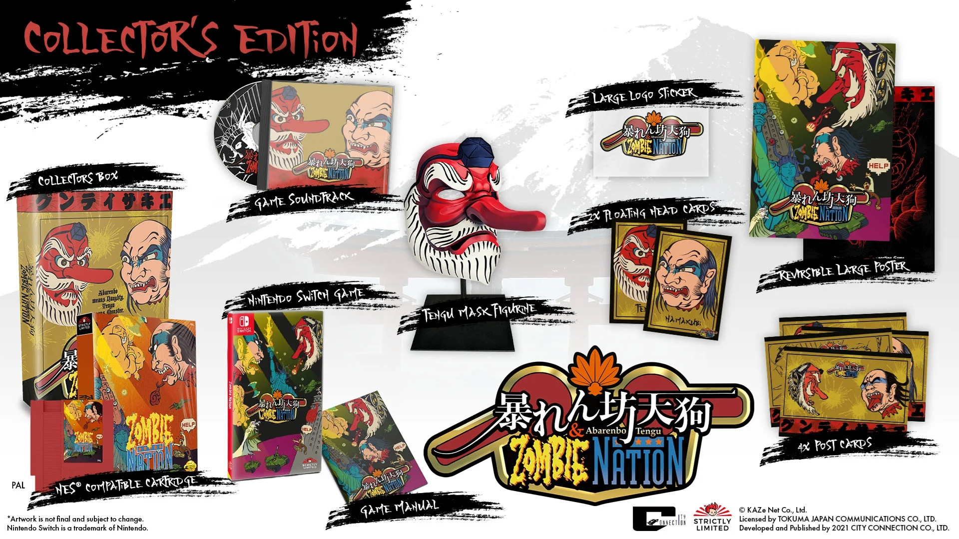 Abarenbo Tengu & Zombie Nation NES Bundle Collector's Edition