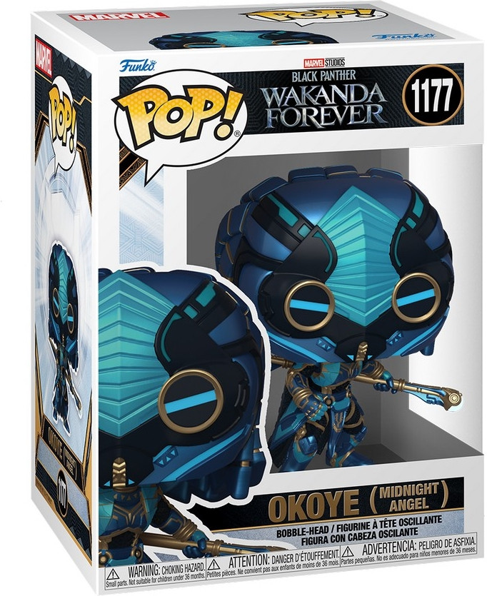 Black Panther Wakanda Forever Funko Pop Vinyl: Okoye (Midnight Angel) afbeelding