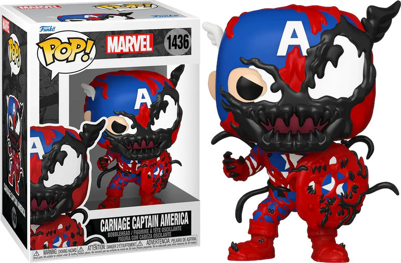 Marvel Funko Pop Vinyl: Carnage Captain America afbeelding