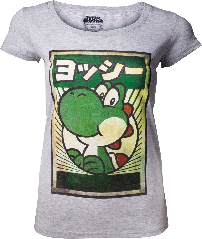 Difuzedbioworld Super Mario Japanese Yoshi Womens T Shirt difuzedbioworld kopen in de aanbieding
