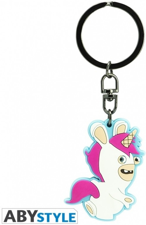 Raving Rabbids Keychain - Unicorn